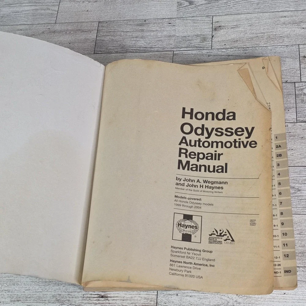 Haynes Repair Manual Book Honda Odyssey 1999-2004 All Models